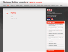 Tablet Screenshot of fleetwoodinspections.ca